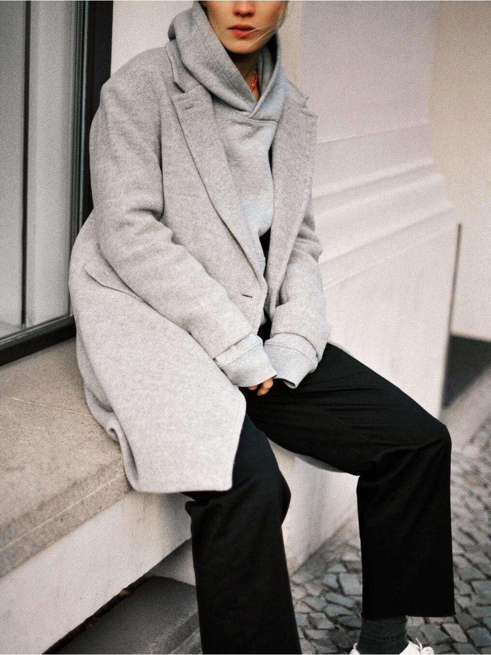 Wilfred Aritzia Lyon Double Breasted Wool Coat